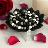 Agaat Kristallen Ketting, Grijze Engel Vleugel