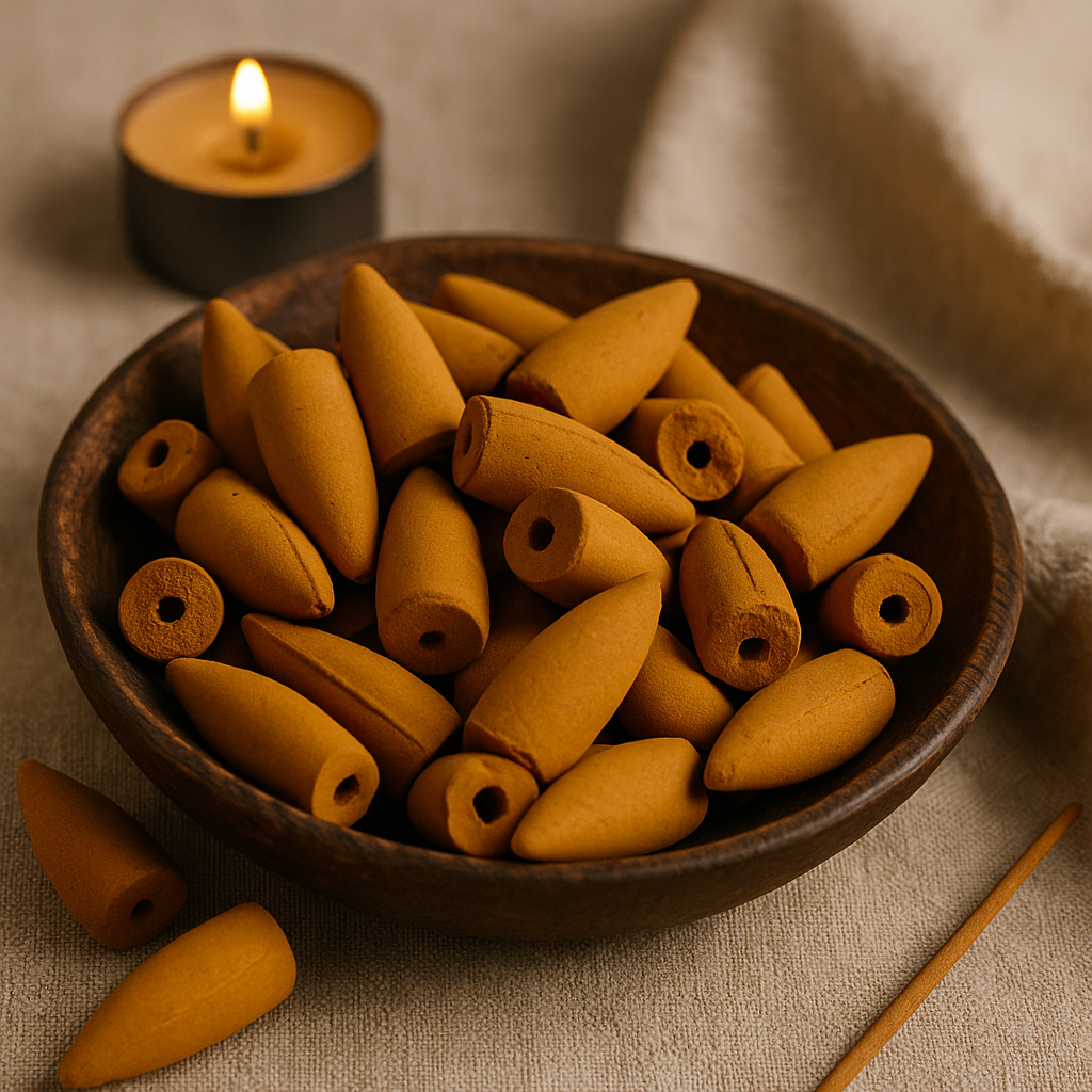 Conuri de tămâie cu reflux Amber, 225 bucăți 500g