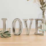 Set shabby chic de 4 scrisori de dragoste