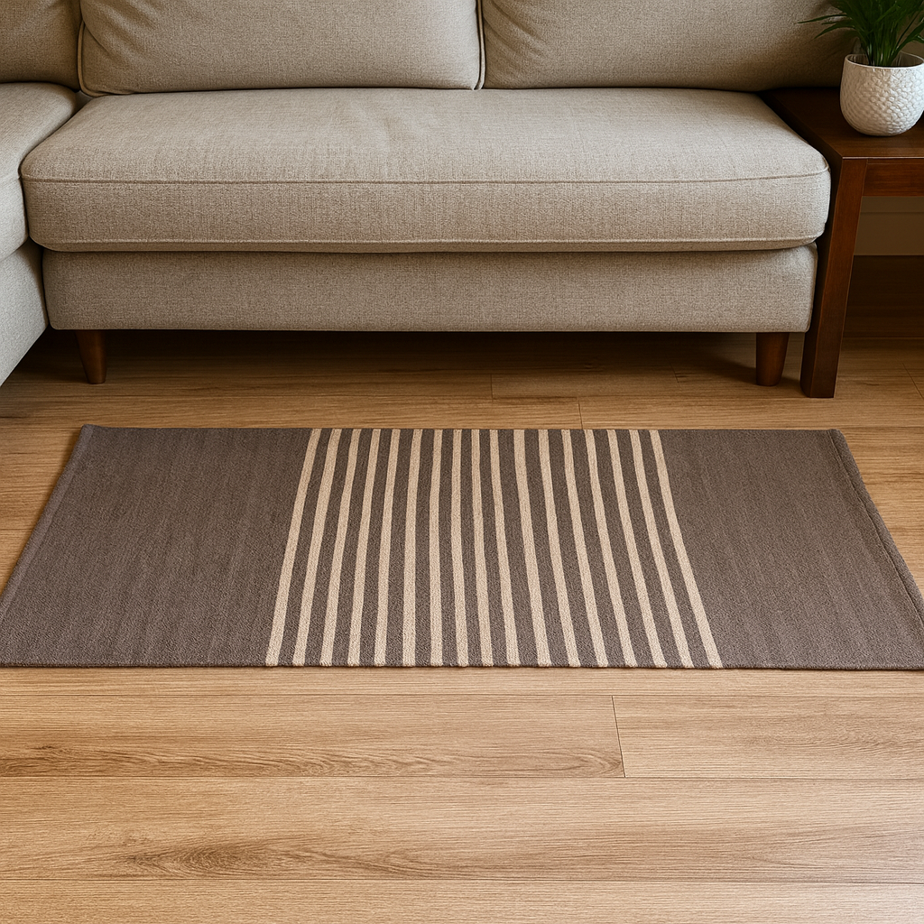 Boho-Teppich - Grau 70x170cm