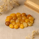 Žluté onyxové runové kameny sada 25 kusů