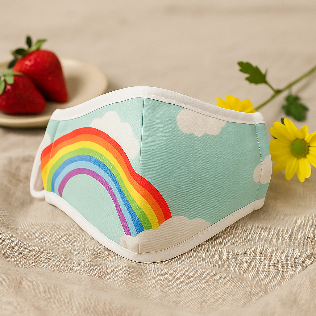 Modische Gesichtsmaske – Regenbogen (Erwachsene)