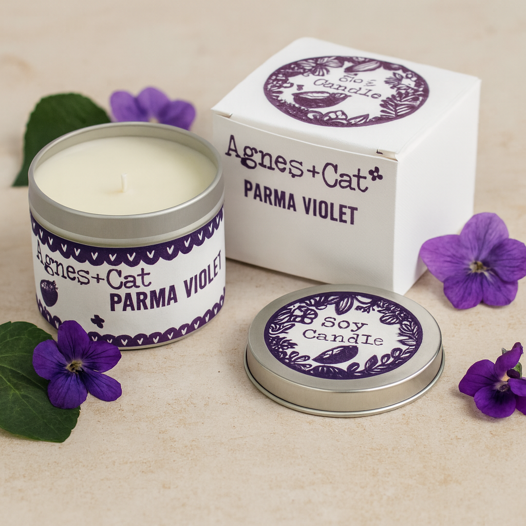 Parma Violet szójaviasz gyertyadoboz 200ml