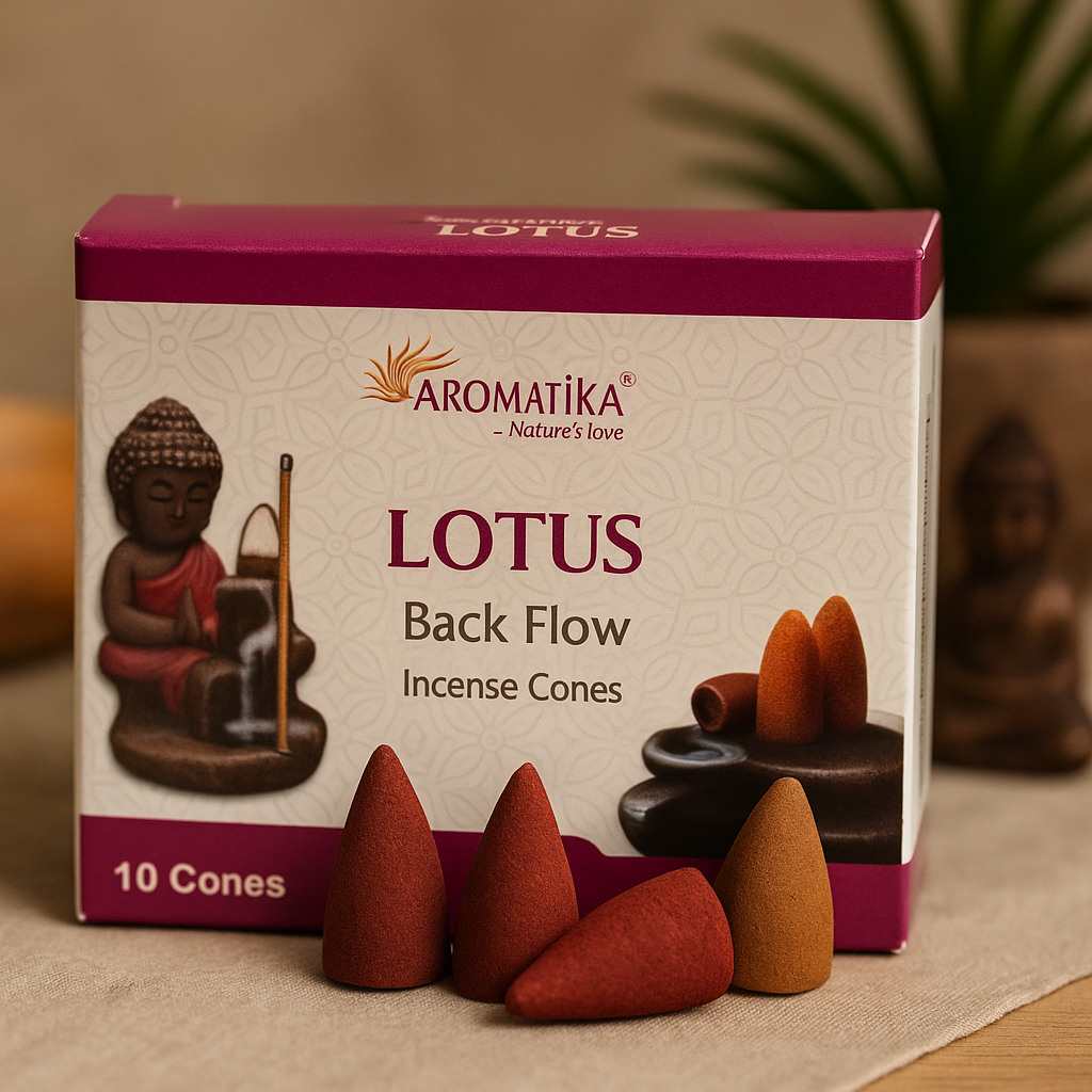 Conuri de tămâie cu flux invers Lotus 10 conuri Aromatica