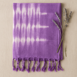 Lavender Tie Dye Linen Blend Oversized Scarf Shawl