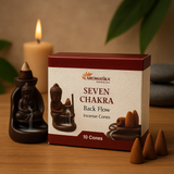 Backflow Incense Cones 10 Pack - 7 Chakras Aromatica