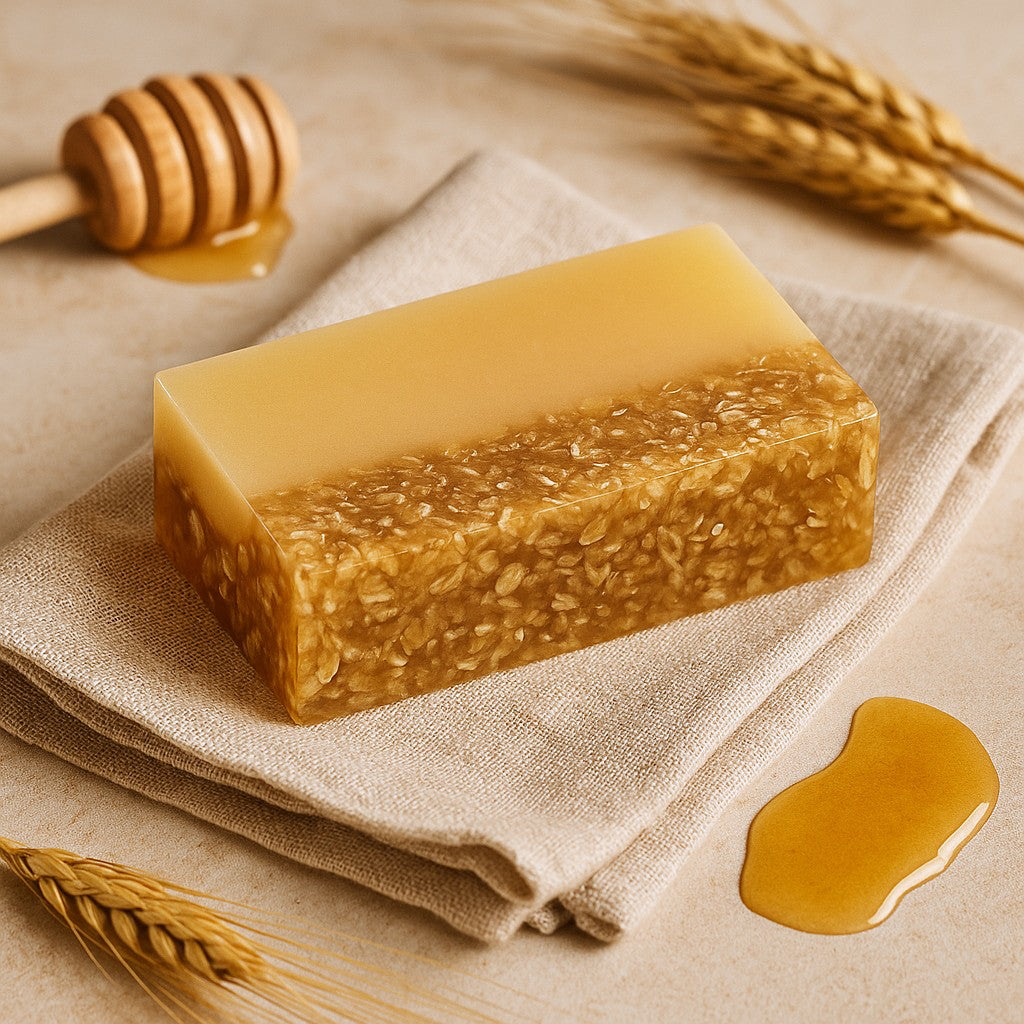 Sapone artigianale al miele e avena 100g
