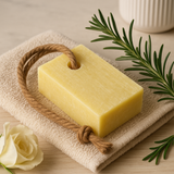 Savon en barre avec corde - Rouleau marocain