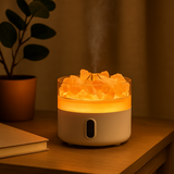 Aromadiffusor mit Himalaya-Salz – Nachtlicht – USB-C – Flammeneffekt