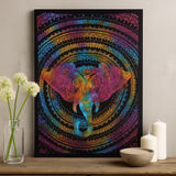 Double Cotton Bedspread and Wall Hanging - Elephant Head