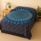 Cuvertură dublă din bumbac și decor de perete, Mandala