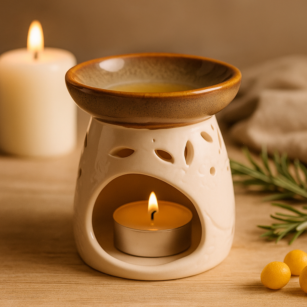 Аромалампа для восковых мелтов, натуральная