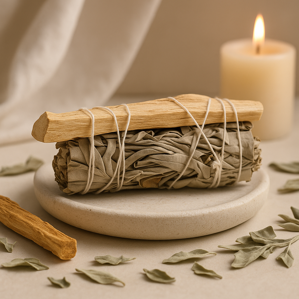 Reinigingsstok Witte Salie Palo Santo 10 cm