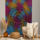 Mandala Elephant Bedspread and Wall Hanging, Single Cotton