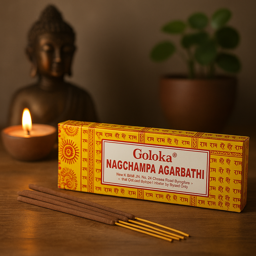 Nag Champa Füstölőpálcikák 16 db 16g Goloka