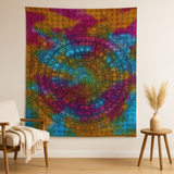 Double Cotton Bedspread and Wall Hanging, Mandala Elephant