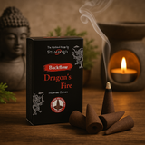 Conuri de tămâie cu flux invers Dragon Fire, pachet de 12 Stamford