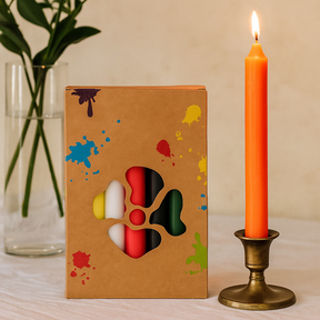 Dinner Candles Set 21 Pack 7 Colours, Taper Candles