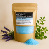 Sali da bagno per aromaterapia Lavanda Maggiorana Testa Sonnolenta 350g