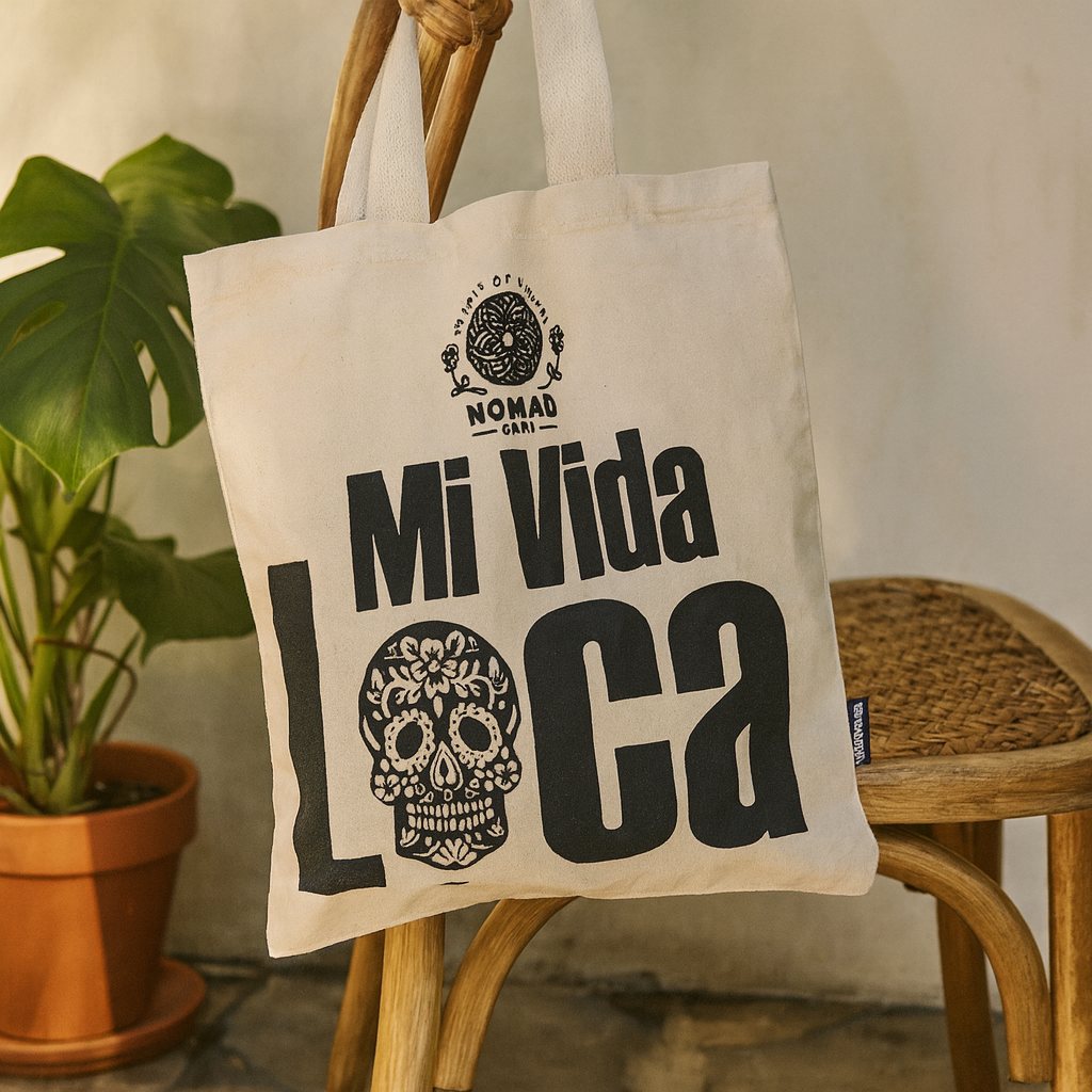 Tote Taske Mi Vida Loca Natural 4oz