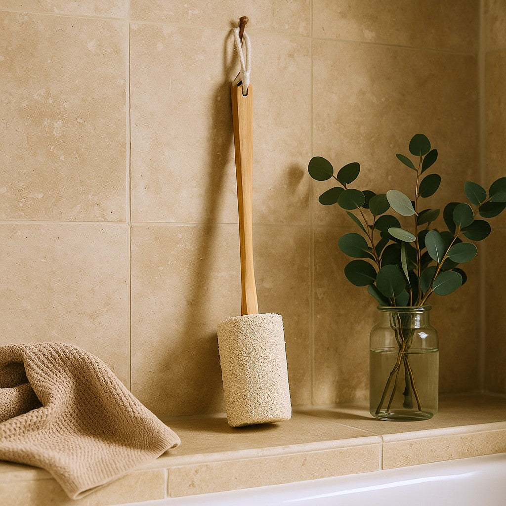 Loofah Back Scrubber Long Handle Shower Brush