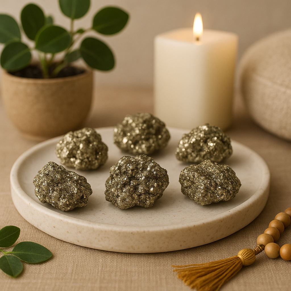 Pyrite Crystal Clusters Peruvian 6 Pieces 35-50mm
