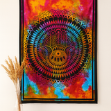 Μονό βαμβακερό κάλυμμα κρεβατιού και κρεμαστό τοίχου Hamsa