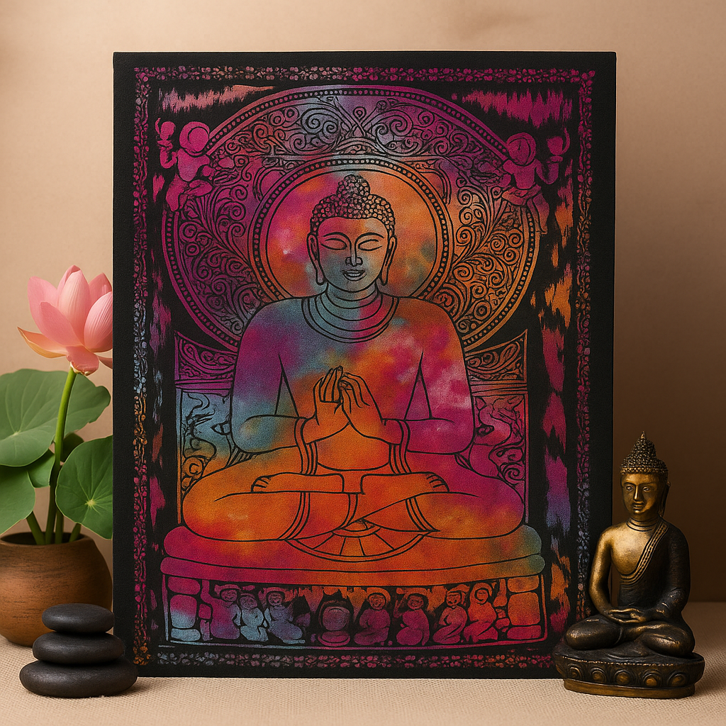 Arte de pared de algodón - Buda pacífico