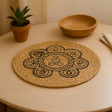 Jute Placemat Chakra Print 30cm
