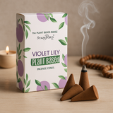 Växtbaserade rökelsekoner Viol Lilja 12-pack