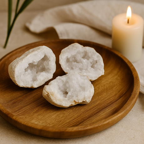 Calcite Geode Specimens Moroccan, 32 Pieces