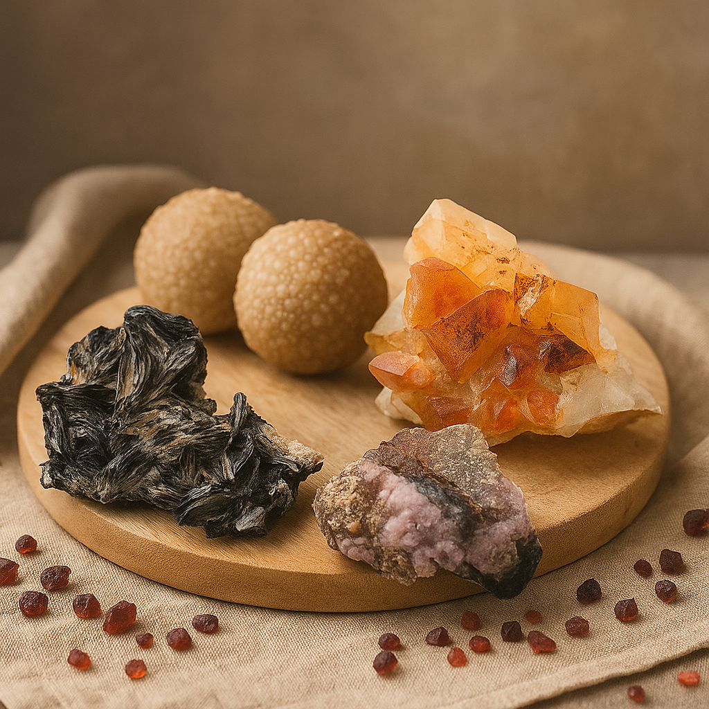 Mineral Specimens Set From Morocco, Approx 24 Pieces