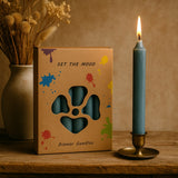 Dinerkaarsen Set Rustiek Teal - 21 Stuks