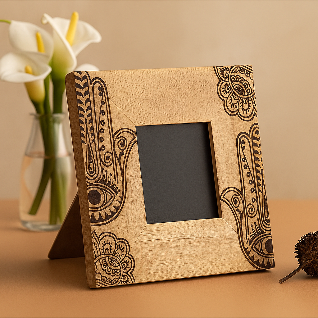 Fotolijst 10x15 cm Mangohout Zwart Hansa