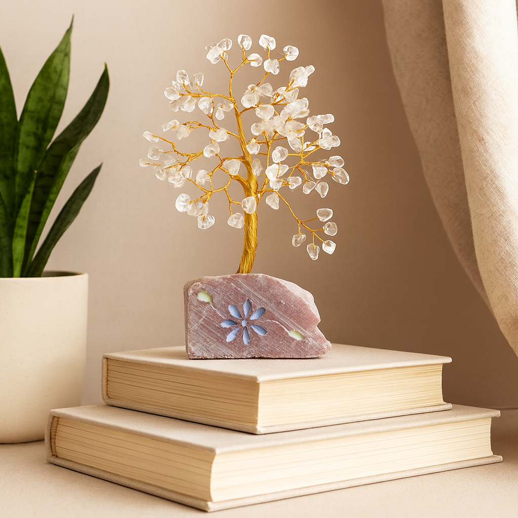 Rock Crystal Gemstone Tree 320 Stones