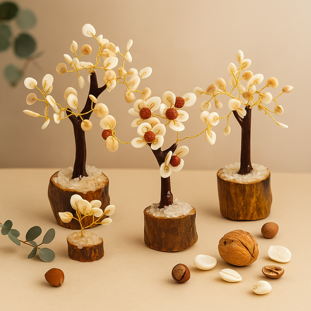 Gomati Chakra Stone Trees Set of 4
