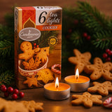 Geurende Theelichtkaarsen Koekjes Set van 6