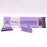 Lavender Backflow Incense Cones - Jumbo Golden Nag 42g - SHAMTAM.COM