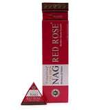 Red Rose Backflow Incense Cones - Jumbo Golden Nag 42g - SHAMTAM.COM