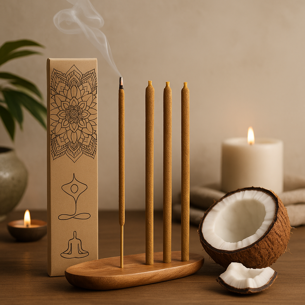 Palo Santo nagy füstölőpálcikák kókusz 4 pálcika