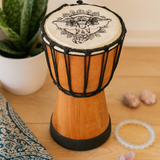 Djembe-rumpu norsun kuvio 20cm