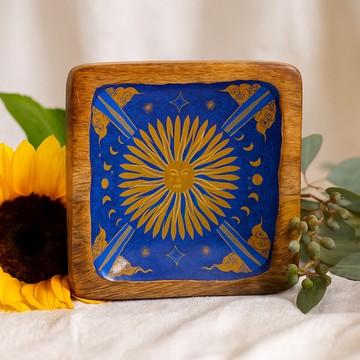 Trinket Tray Enameled Square Large – The Sun