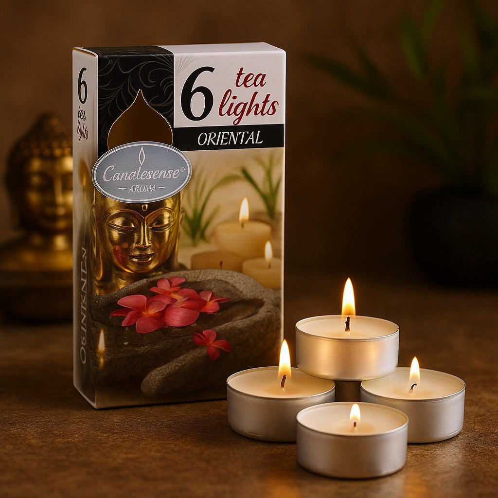Geurende Theelichtkaarsen Oosters Set van 6