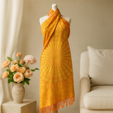 Limettenorange Mandala-Sarongs