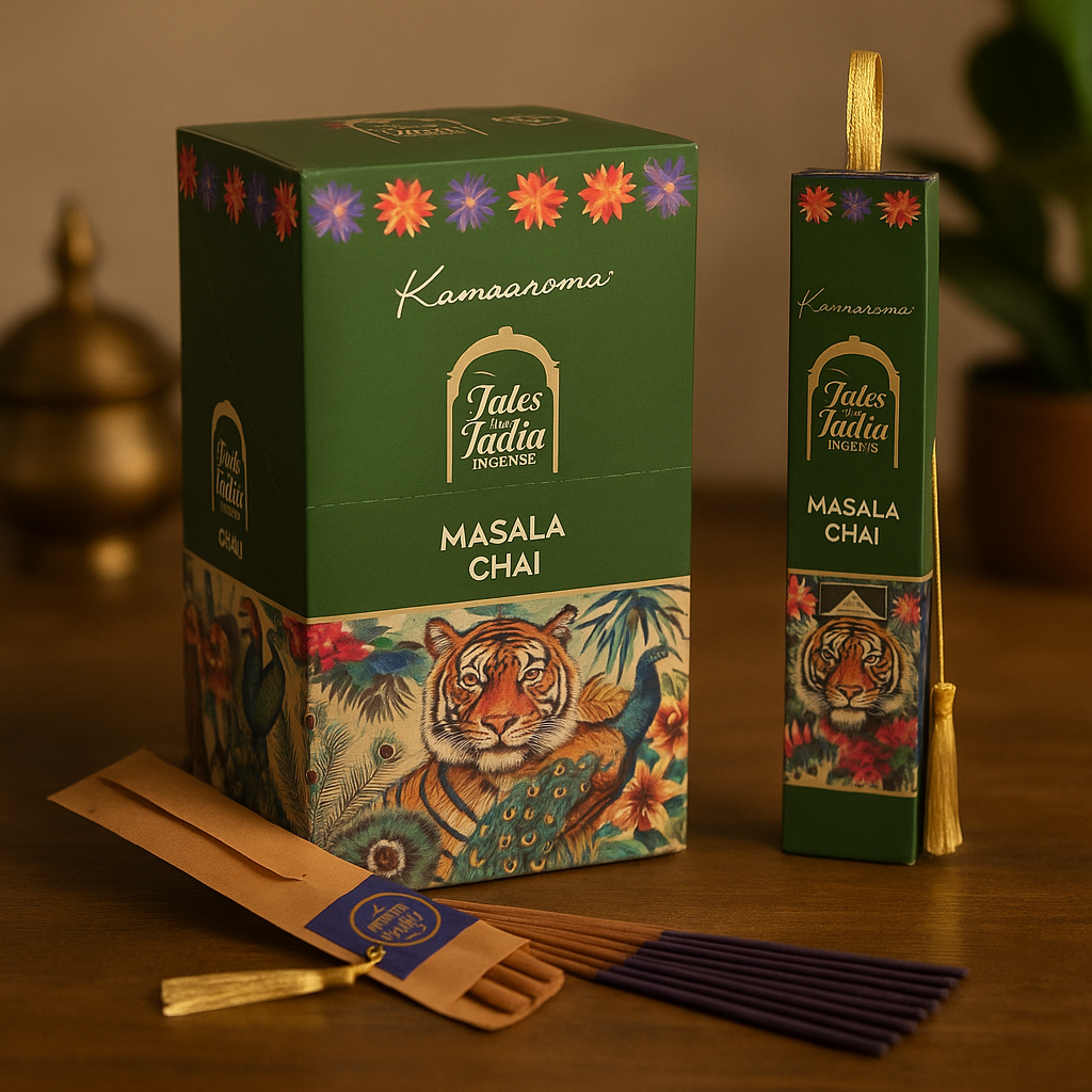 Füstölőpálcikák Masala Chai, India Történetei