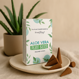 Conuri de tămâie pe bază de plante - Aloe Vera, pachet de 12