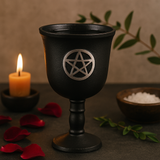 Pentagram Ritual Goblet Iron 20 x 11 cm