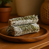Witte Salie Smudge Stick Met Yerba Santa 10cm