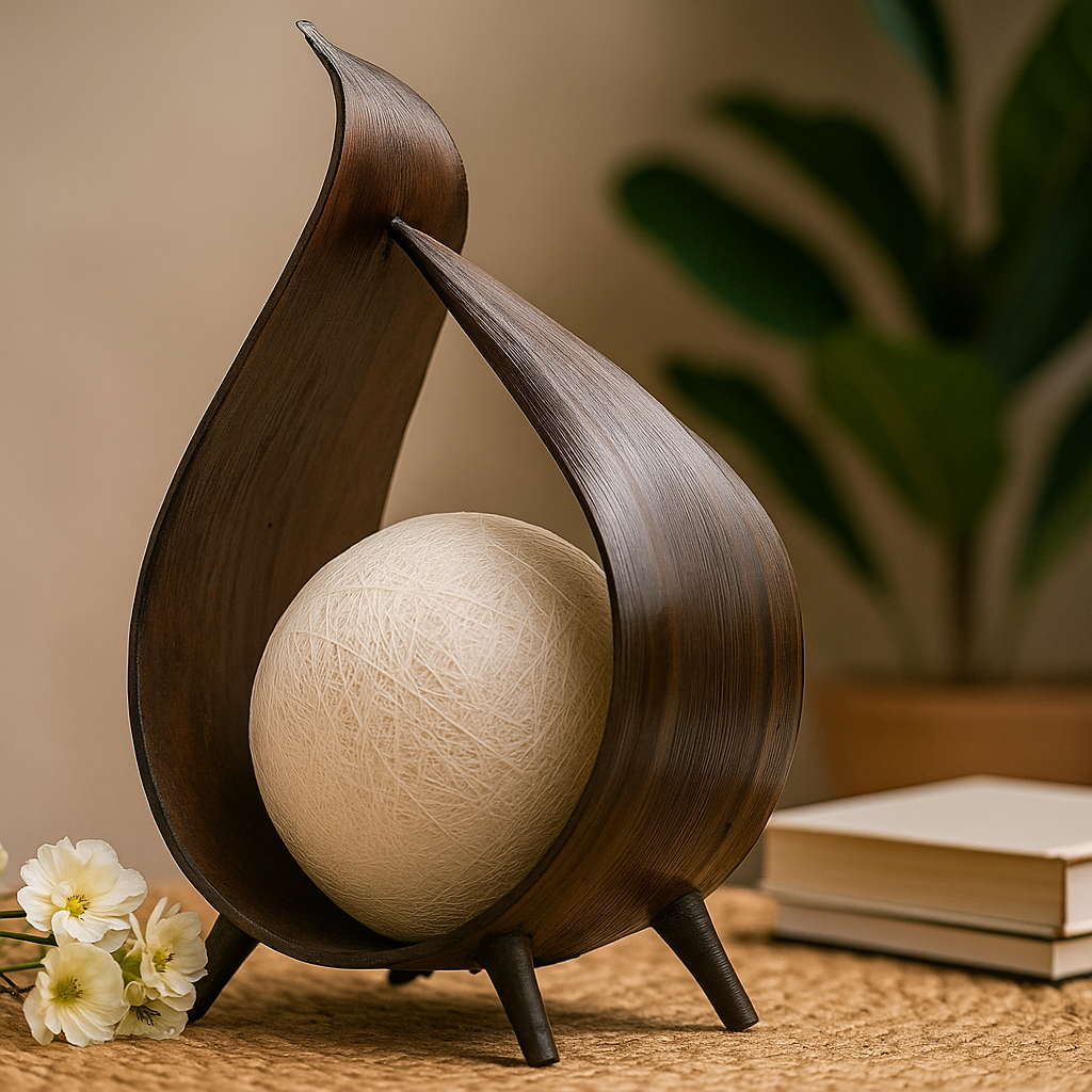Coconut Leaf Lamp With EU Fitting