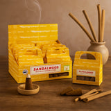 Backflow Incense Cones Sandalwood 24 Cones Satya
